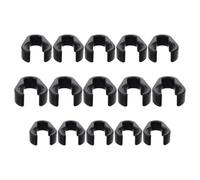 HOMSFOU 15 Clips en Plastique Noir pour Microphone Pince pour Perche de Micro, Résistance, Organiseurs de Câble pour Accessoires Microphone, Lot de 15 Pièces