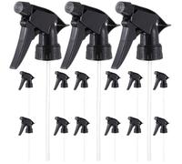 HOMSFOU 15 Embouts de Pulvérisation Remplaçables Noirs en Polypropylène pour Flacon 28/400 Standard, Buse de Rechange Pratique pour Jardinage, Entretien des Plantes et Nettoyage, Lot 15