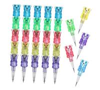 HOMSFOU 15pièces Crayons Empilables Ours Amusants Pour Garçon Fille Lot De Fournitures Scolaires Bureau