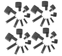 HOMSFOU 16 ensembles Kit Arrêts de Fermeture Éclair Métal pour Réparation Vêtements Embouts Zip Durables et Pratiques Accessoires Butée Fermeture Glissière Compatibles Diverses