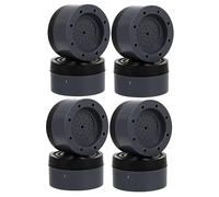 HOMSFOU 16 Pièces Patin De Lave-linge Antidérapant Et Anti-vibrations Pour Machine à Laver Et Sèche-linge Lot De Patin Ronds Noirs Pour Pied De Lave-linge