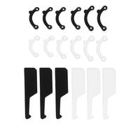 HOMSFOU 18 Inserts Invisibles pour Remodelage et Lifting du Nez Correcteur de Nez Invisible en Silicone Léger Kit 18 Pièces Noir et Blanc S/m/l Outil de Rehausseur et Redresseur Nasal