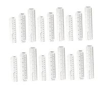 HOMSFOU 18 pcs Règle Page Plastique Transparent pour Planificateur Accessoires de Lecture Pratiques et pour Étudiants et Amateurs de Lecture