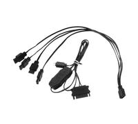 HOMSFOU 1ensemble Contrôleur RGB Multi-canaux avec Adaptateur pour Éclairage LED Pc Hub De Synchronisation RGB pour Ordinateurs De Bureau