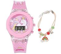 HOMSFOU 1ensemble Montre Électronique pour Garçon Fille Silicone Lumineux avec Motifs De Dessin Animé Montre Résistante Et Confortable pour Apprendre à Lire Heure