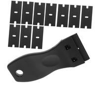 HOMSFOU 1ensemble Raclette à Vitre Plastique Avec Lames De Remplacement Outil De Nettoyage Pratique Pour Éliminer Colles Et Résidus Adhésifs Raclette Lames