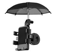 HOMSFOU 1ensemble Support De Téléphone pour Vélo avec Mini Parapluie Support De Guidon Robuste pour Smartphone Accessoire De Cyclisme Adaptable à Toutes De Téléphone