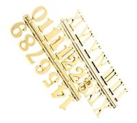 HOMSFOU 2 Ensembles Kit de Numéros Horloge DIY de Chiffres Romains et Arabes Accessoires de Remplacement pour Horloges Murales pour Décoration à Domicile et Au Bureau