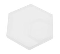 HOMSFOU 2 Ensembles Moule Diy Silicone Hexagonal Pour Dessous De Et Durable Pour Création De Tapis De Tasse Personnalisés 2 Pièces * 2