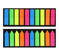 HOMSFOU 2 Ensembles Onglets Adhésifs en Pet pour Livres, Marque-pages Pratiques et Visibles, Faciles à Coller Marquer, pour Études et Fournitures Scolaires