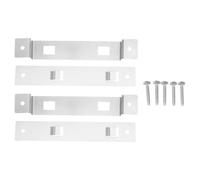 HOMSFOU 2 Ensembles Support pour Nichoir en Acier Inoxydable Argenté Fixation Facile pour Maison d'oiseaux Suspendue en Extérieur Garantissant Une Installation Stable et Solide