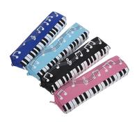 HOMSFOU 2 Ensembles Trousse Pochette À Crayons Note De Musique Plaine Étui À Crayons Mignon Étudiants À Crayons Créatif Étui À Crayons Spécial Stylo Sacs Tissu Oxford 4 Pièces * 2