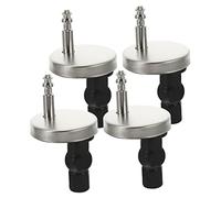 Charnières Abattant WC Inox - Lot De 2 Pièces Complètes Avec Vis - Remplacement Facile Et Silencieux
