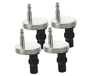 HOMSFOU 2 Ensembles vis de siège de toilette matériel de toilette fixations de charnière de siège de toilette pièces détachées wc kit de fixation pour abattant wc des noisettes charnières