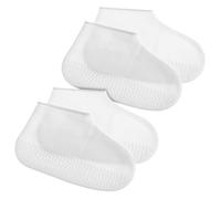 HOMSFOU 2 Paires Couvre-Chaussures Pluie Imperméables Silicone Antidérapants Réutilisables et Légers Protection Étanche pour Chaussures Hautes Faciles à Enfiler Ranger Lot