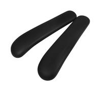 HOMSFOU 2 Pièces Accessoires de Main-d'œuvre Bureau Amovible Ergonomique Double Non-conformiste Bras pièces de Remplacement de Chaise de Jeu accoudoirs de Chaise PU Black