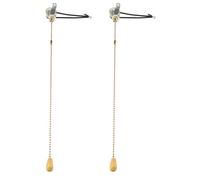 HOMSFOU 2 Pièces Accessoires D'éclairage Commutateur De Ventilateur De Plafond Interrupteur à Tirette Pour Ventilateur De Plafond Ventilateur De Lampe Interrupteurs Lampe Ventilateur Bois