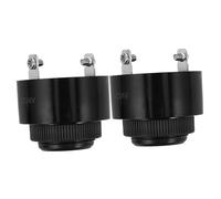 HOMSFOU 2 Pièces Alarme de continu Sonnerie d'alarme Sonnerie de sirène électromagnétique Buzzer du Panneau de Commande continu électronique buzzers Actifs Plastique Noir