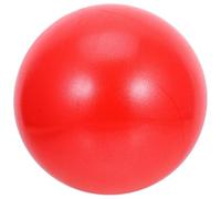 HOMSFOU 2 Pièces Ballon de Pilates Rouge en PVC Confortable et Polyvalent, Exercices de Yoga et Pilates à Domicile, Accessoire de Fitness pour Entraînement Intérieur