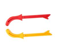 HOMSFOU 2 pièces Bloc de Poussée de Sécurité Protège-mains Ergonomique Rouge et Jaune Outil de Menuiserie pour Scie à Table et Travail Du Haute Visibilité Usage Professionnel et Amateur