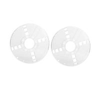 HOMSFOU 2 pièces Bobines pour Imprimante Transparentes Bobinages Plastiques Creux Durables Accessoires pour Bobine de Filament Imprimante Lot