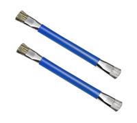 HOMSFOU 2 pièces Brosse de Nettoyage Antistatique Double Tête pour Carte Mère Brosse Électronique ESD pour Nettoyage de Circuits et Composants Mobiles Kit Bleu