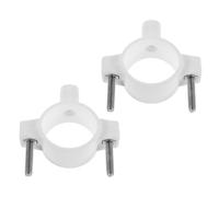 HOMSFOU 2 Pièces Collier de Serrage pour Vanne à Selle Raccord Rapide pour Système de Filtration Eau Sous Évier Support pour Tuyau Évacuation Blanc Compatible Ro