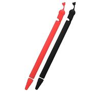 HOMSFOU 2 Pièces Étui à Stylo en Silicone Titulaire pour Enfants Cool avec Dessin Animé Rose Accessoires Mignon Crayon Première Protecteur Manche Gel De Silice