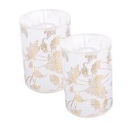 HOMSFOU 2 Pièces Housse Décorative Tissu pour Lampes de Table les Hospitalité Design Moderne pour Lampes de Chevet et Luminaires Polyvalents