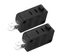 HOMSFOU 2 pièces Interrupteur Micro Ondes Micro Switch pour Porte de Four Accessoire de Réparation Électroménager Bouton Poussoir Broches Robuste et Polyvalent