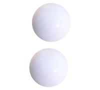 HOMSFOU 2 Pièces lampe perle en céramique lampe de chevet Veilleuse LED coquillage leds pour lumière décor decoration table lampe de nuit perle lumière d'ambiance blanche