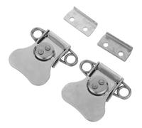 HOMSFOU 2 Pièces Loquet en acier inoxydable à ressort serrure à bascule récessée pour coffres et boîtes à outils verrou compact résistant aux intempéries quincaillerie de remplacement