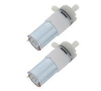 HOMSFOU 2 Pièces Mini Pompe à Vide Silencieuse pour Aquarium 3.7v 12v Moteur Compact en Métal et Plastique, Double Tension, pour Transfert Liquide et Circulation D'air