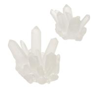 HOMSFOU 2 Pièces Miniature Crystal Stone Aquarium Decoration Resin Fish Tank Ornaments Stable and Resin Landscape for Freshwater and Saltwater Tanks
