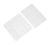 HOMSFOU 2 Pièces Moules Silicone Pendentifs et pour Création de Bijoux Diy Moulages Résine pour Boucles Oreilles et Colliers Réutilisables et Adaptés Aux