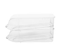 HOMSFOU 2 Pièces Organisateur Œufs de Réfrigérateur Boîte de Rangement à Œufs à Tiroir pour Réfrigérateur Capacité Familiale Design Élégant et Pratique Compatible avec Tous les