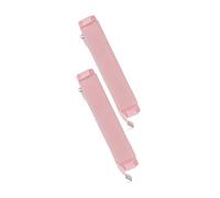 HOMSFOU 2 Pièces Papeterie Trousse à Crayons Porte-Ordinateur Portable Pochette à Crayons Porte-Crayon étui de Rangement pour Fournitures de Journal Cas de Journal étui à Crayons PU Rose