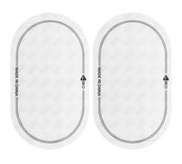 HOMSFOU 2 Pièces Patchs de Protection pour Batterie Autocollants Réutilisables en Tpe Blanc pour Joueurs de Batterie