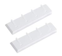 HOMSFOU 2 pièces Patère Murale Plastique Crochets Pliables Auto-adhésifs Sans Perçage Crochet Résistant à Eau et Antidérapant pour Salle de Bain et Salon Porte-serviettes Multifonctionnel