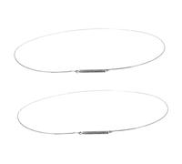 HOMSFOU 2 pièces Pince à Ressort de Remplacement Acier Inoxydable pour Joint de Porte de Machine à Laver Lot de Installation Facile et Étanchéité Compatible avec Divers Modèles de Lave