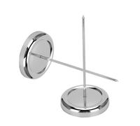 HOMSFOU 2 Pièces Pique-reçus Inox Support Menu pour Tickets et Factures Porte-notes Sécurisé avec Capuchon Organiseur Bureau Restaurant Cuisine