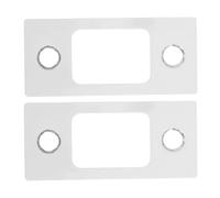 HOMSFOU 2 pièces Plaque Gâche Inox pour Porte Intérieure Ronde et Anti-bloquage Quincaillerie pour Lot pour Maison et Bureau