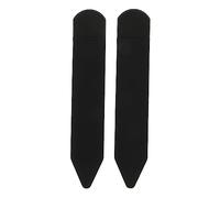 HOMSFOU 2 Pièces plumier Style Plaquettes de Lunettes Transparentes Porte-Stylo Lunettes Plaquettes de Nez des stylos tréteaux Porte-Stylo adhésif Chiffon Black