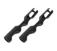 HOMSFOU 2 Pièces Poignée de Porte-archet de Violon Aide à L’apprentissage de L’arc Caoutchouc Noir pour Violons 1/8 à 1/10 Débutants Pratique