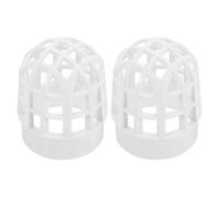 HOMSFOU 2 Pièces PVC Balcony Gutter Mesh Downspout Filter Outdoor Rain Gutter Guard With Wind Cap Vent For Roof Drain Protection