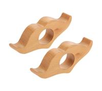 HOMSFOU 2 pièces Support de Page Naturel Porte-onglet Pouce Compact pour Lecture Confortable Maintien Stable des Pages Accessoire Pratique pour Amateurs de Lecture