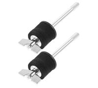 HOMSFOU 2 Pièces Support Multifonctionnel pour Cymbales Tige Porte-cymbale Support de Batterie Cymbales Alliage et Feutre Structure Double Couche Réglable Installation Rapide Pratique