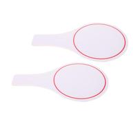 HOMSFOU 2 Pièces Tableau de Score Face, Ardoise Portable Réutilisable | Pagaie à Main Rouge en Mousse, Visibilité Nette, Légère, pour Événements et Compétitions