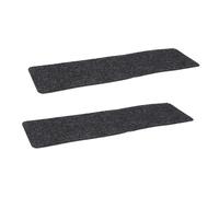 HOMSFOU 2 Pièces Tapis Antidérapants Auto Adhésifs pour Escaliers Lot de Tapis de Marche Réutilisables Noir et Blanc pour Protéger les Marches et Prévenir les Chutes des Garçon Fille et