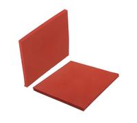 HOMSFOU 2 Pièces Tapis Silicone Résistant Chaleur Lot de Matrices de Transfert Thermique Réutilisables pour Presse à Chaud Protection Surface Artisanat Rouge